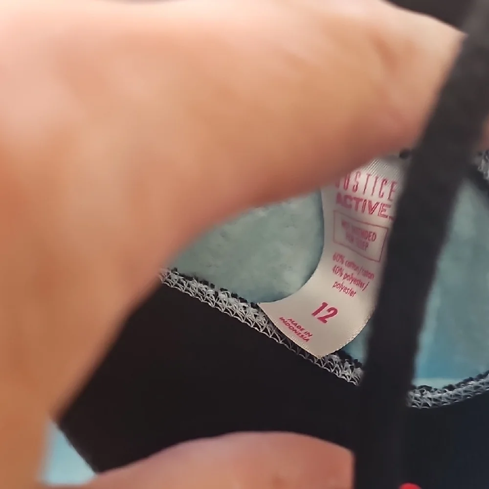 Justice Girls Sky Blue Dance Joggers Size 12